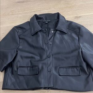 Show Me Your MuMu Black Leather Jacket